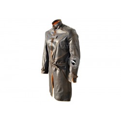 Watch Dogs Trench Coat Genuine Leather Jacket