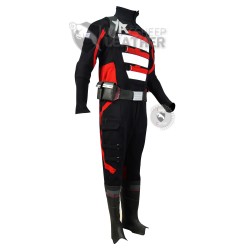 The Falcon and the Winter Soldier : US Agent Costume suit (Textured Stretch Fabric ) (RED AND BLACK )