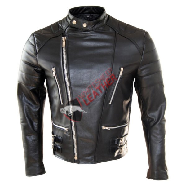 Men's Classic Motorcycle Leather Jacket
