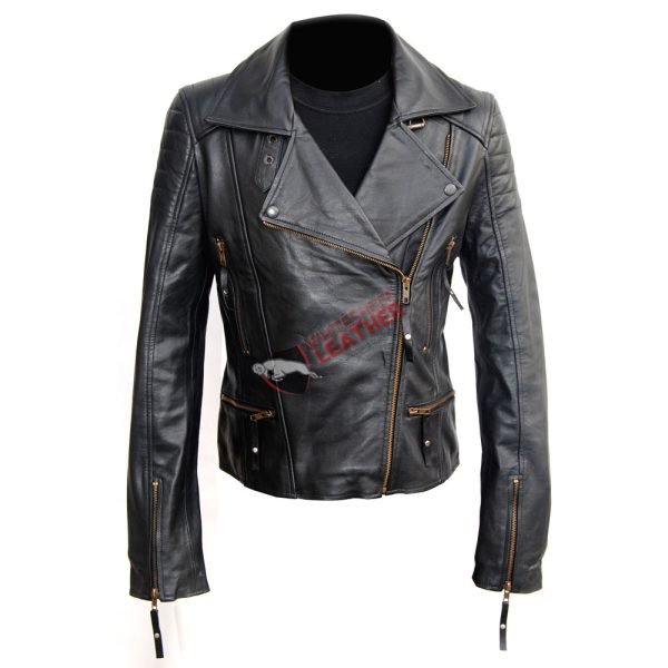 Black Classic Motorcycle Leather Jacket