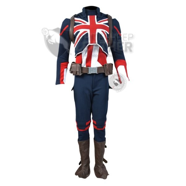 Captain Carter suit / Captain Britain ladies suit ( Textured Stretch Fabric ) (updated Version )