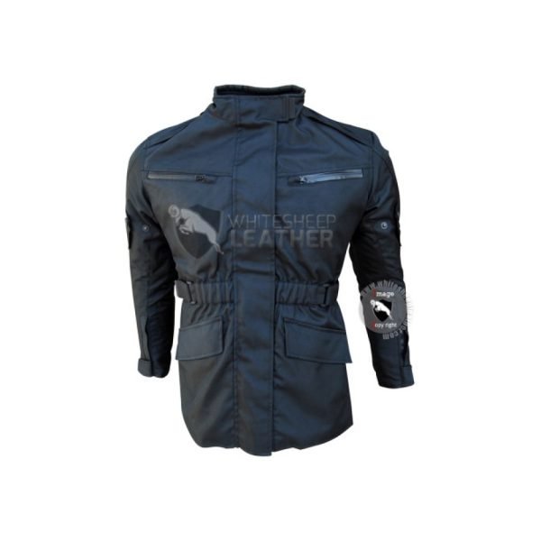 Belted Cordura r Jacket for Men in Black Color (Free Shipping)