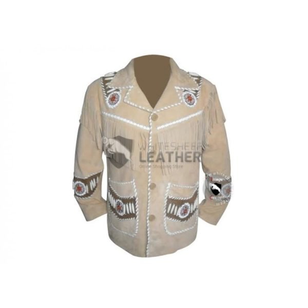 Mens Most Wanted Stylish Western Leather Jacket (Free Shipping)