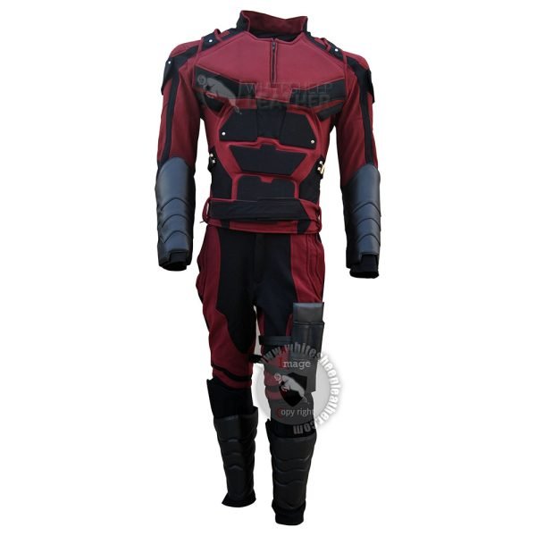 Charlie Cox Netflix Daredevil Costume Stretch Fabric suit with Accessories