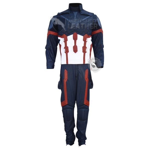 Avengers: Infinity War Captain America Steve Rogers Costume Suit (Screen printed Lycra)