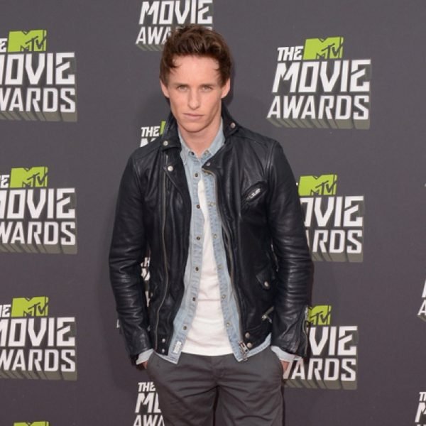 Eddie Redmayne Black Leather Jacket