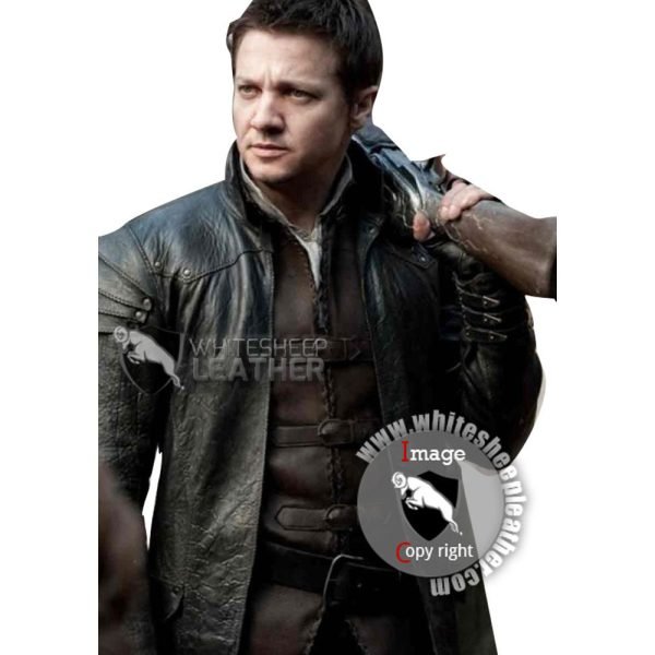 Hansel and Gretel Jeremy Renner Leather Jacket ( Free shipping )