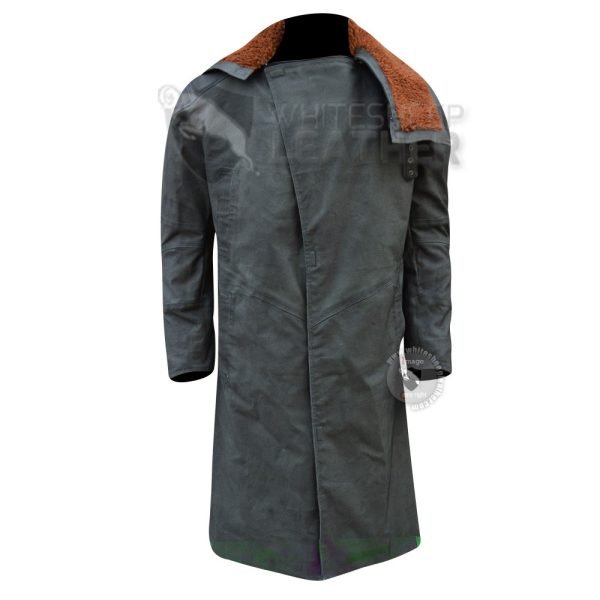 Ryan Gosling Officer k's Blade Runner 2049 Fabric coat ( With shearling Fur )