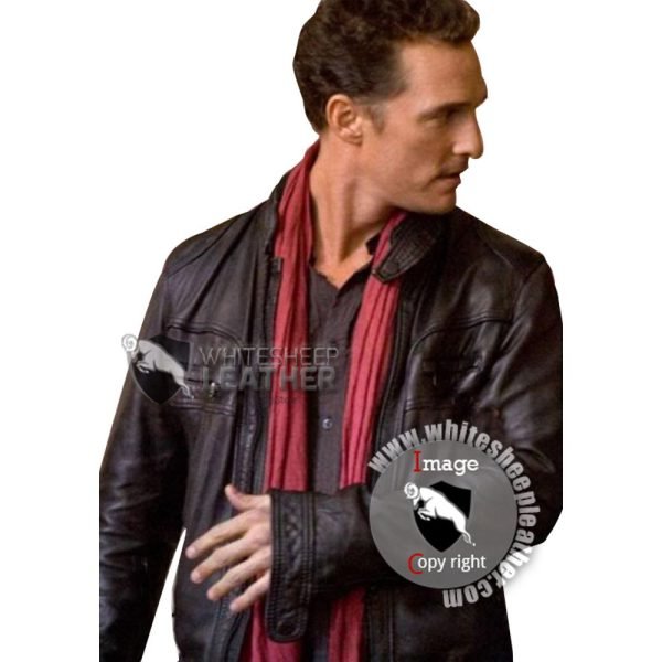 Ghost of Girlfriends Past Black Leather Jacket (Free shipping)