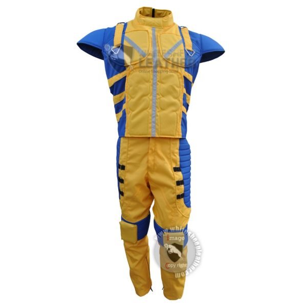 X-men Wolverine Yellow and Blue Costume Suit