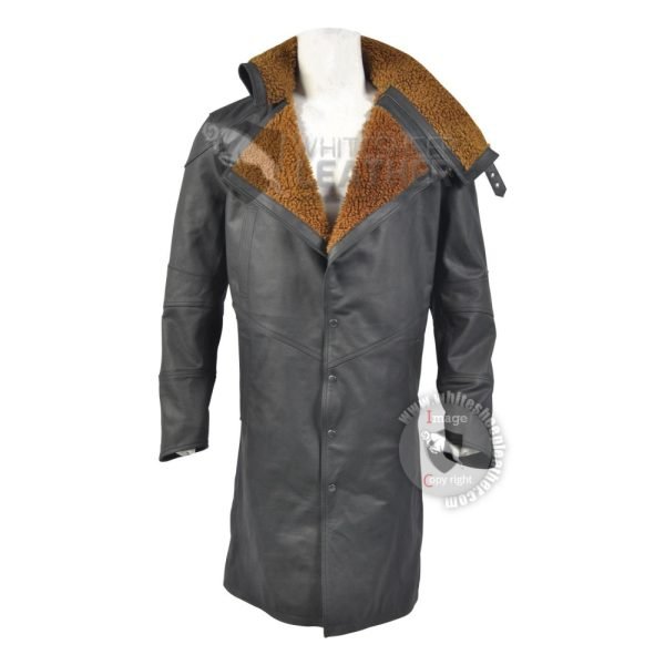 Ryan Gosling Officer k's Blade Runner 2049 Black Leather coat