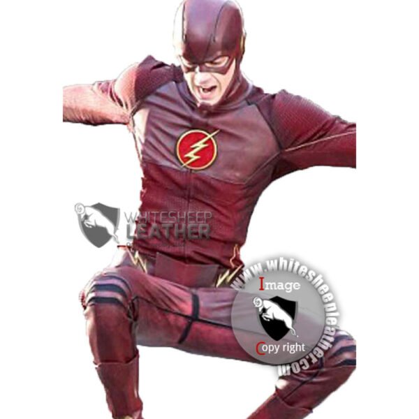 Grant Gustin American Television Series The Flash Leather Jacket (Free Shipping )