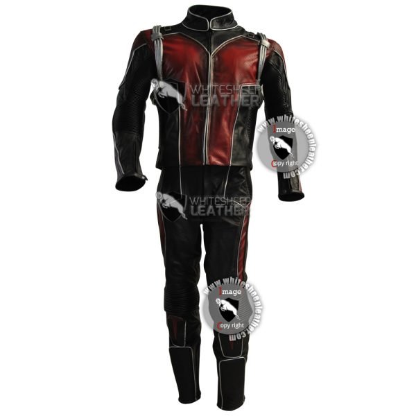 Scott Lang Ant-Man leather costume suit (Free Shipping)
