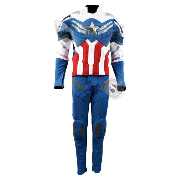 The Falcon and The Winter Soldier : Sam Wilson Captain America Suit ( Textured Stretch Fabric )