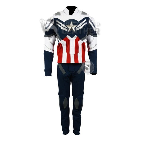 The Falcon and The Winter Soldier : Sam Wilson Captain America Suit ( Textured Stretch Fabric )