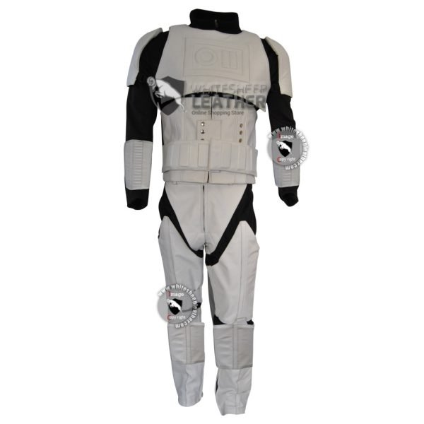 Star Wars Stormtrooper Motorcycle Real Leather Suit / Stormtrooper costume suit