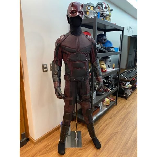 Daredevil season 2 Matt Murdock costume suit (Screen Printed Lycra Suit ) + Accessories