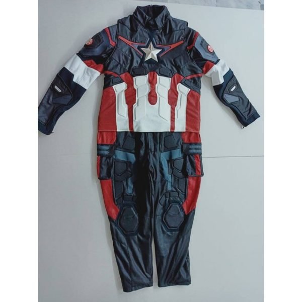 Captain America Steve Rogers Age Of Ultron Costume Suit ( Screen Printed Lycra)