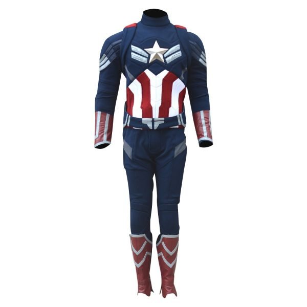 Captain America Brave New World : Sam Wilson Captain America Suit ( Textured Stretch Fabric )
