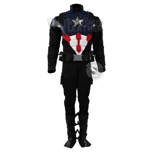 New Captain America Bucky Custom suit ( Textured Stretch Fabric )