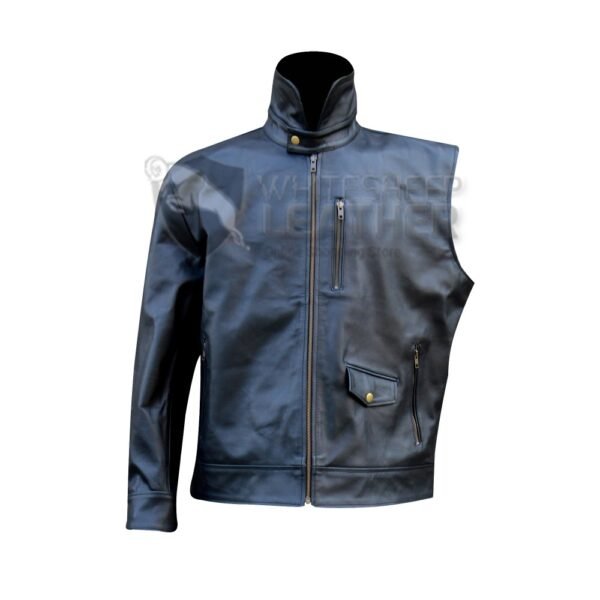 Thunderbolts : Bucky Barnes Sebastian Stan Black Leather Jacket