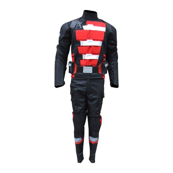 Thunderbolts : US Agent Costume suit (Screen Printed Lycra ) ( black and Red )