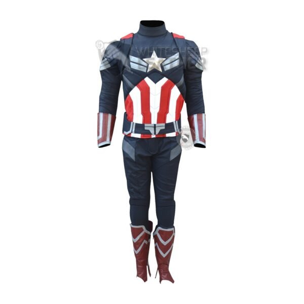 Captain America Brave New World : Sam Wilson Captain America Suit ( Screen Printed Lycra )