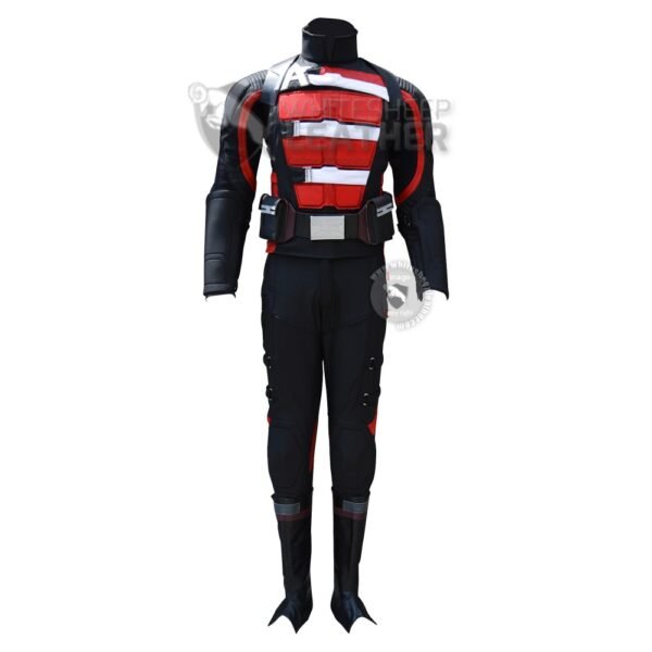 The Falcon and the Winter Soldier : US Agent Costume suit (Screen Printed Lycra ) ( black and Red )