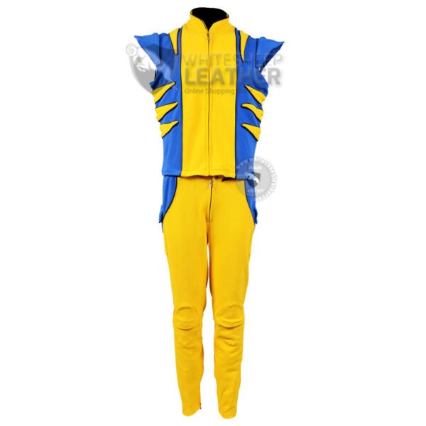 Wolverine Yellow and Blue suit (Textured Stretch Fabric )